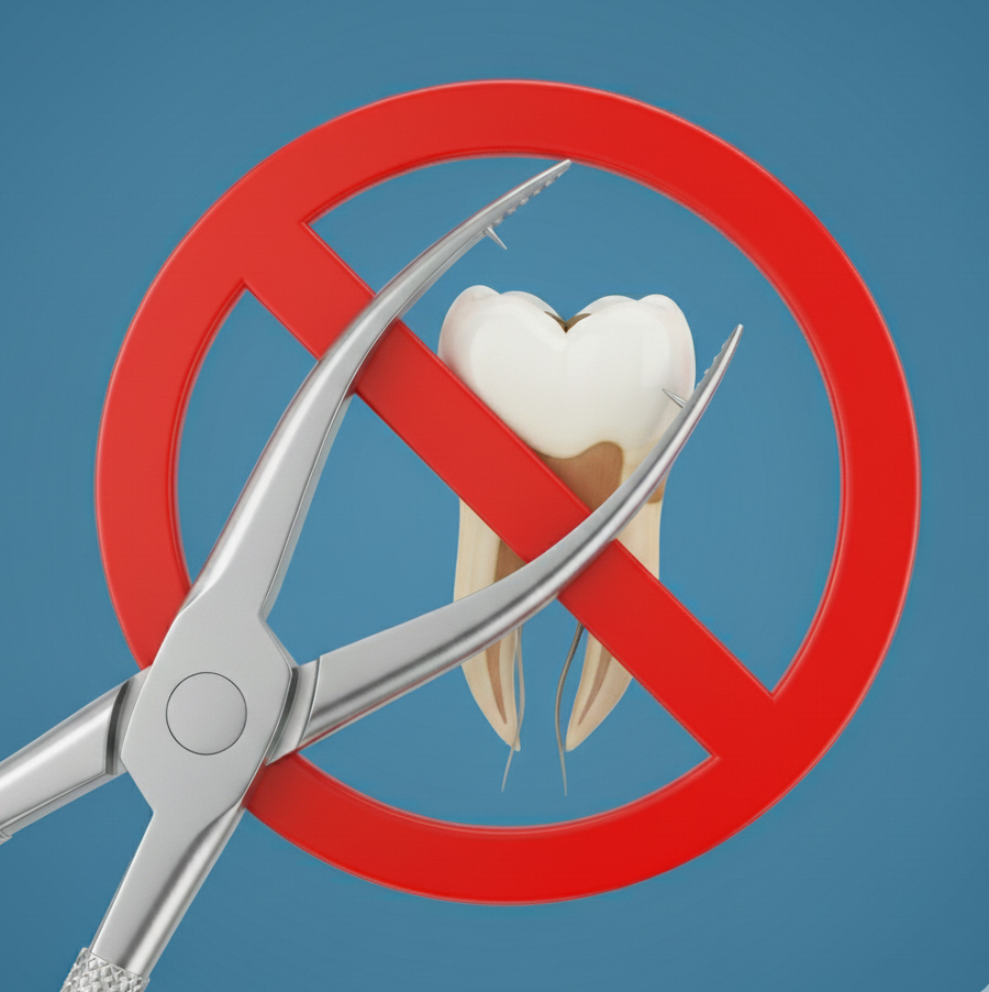 no tooth extraction